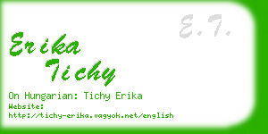 erika tichy business card